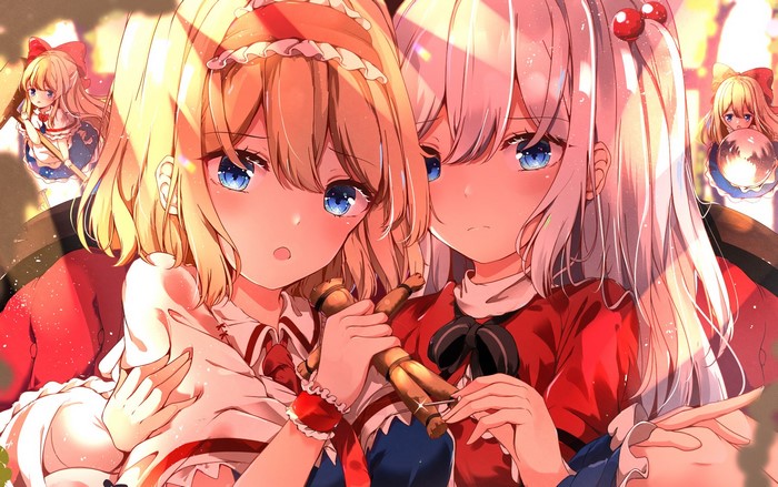 Alice Margatroid and Shinki from Touhou
