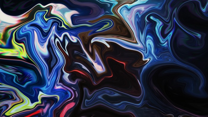 4K Fluid Neon Abstract Digital Art