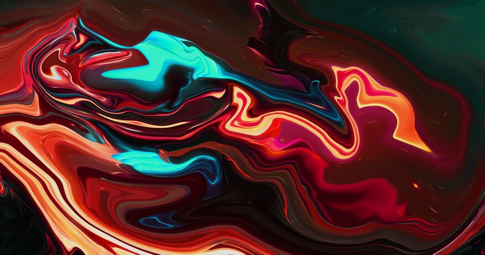 Abstract 4K Liquid Art