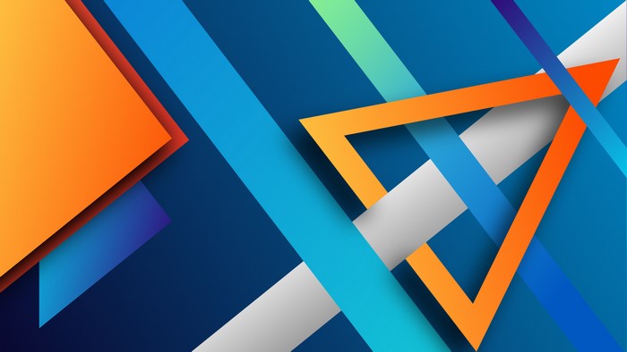 Colorful abstract geometric shapes 4K