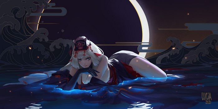 Anime girl from Onmyoji by Lucia Hsiang
