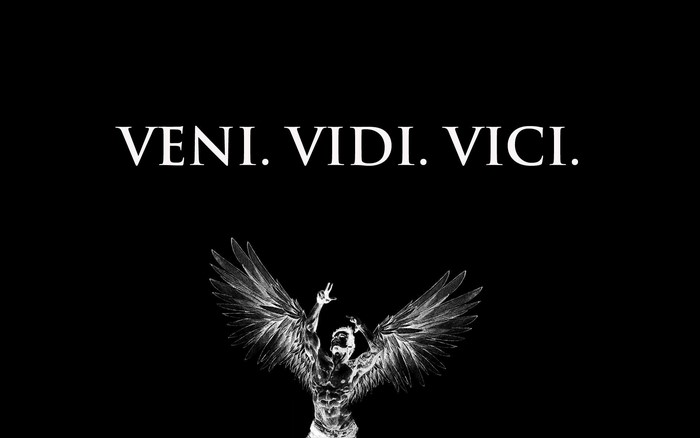 Julius Caesar Veni Vidi Vici monochrome