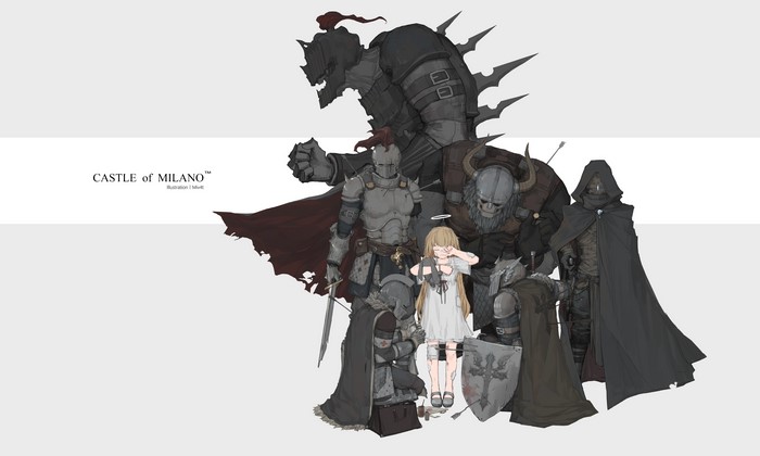 Castle of Milano Illustration by Miv4t