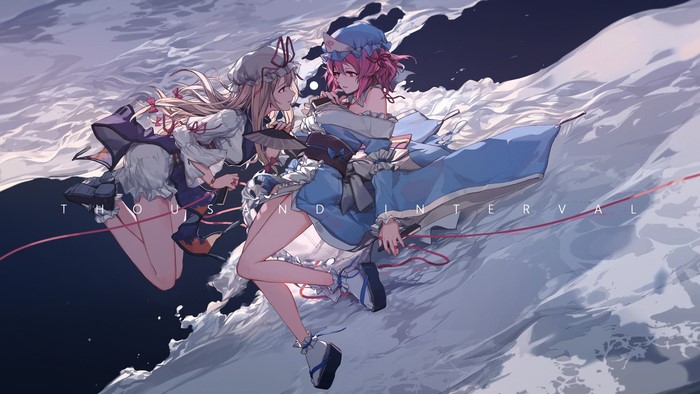Yakumo Yukari and Saigyouji Yuyuko from Touhou