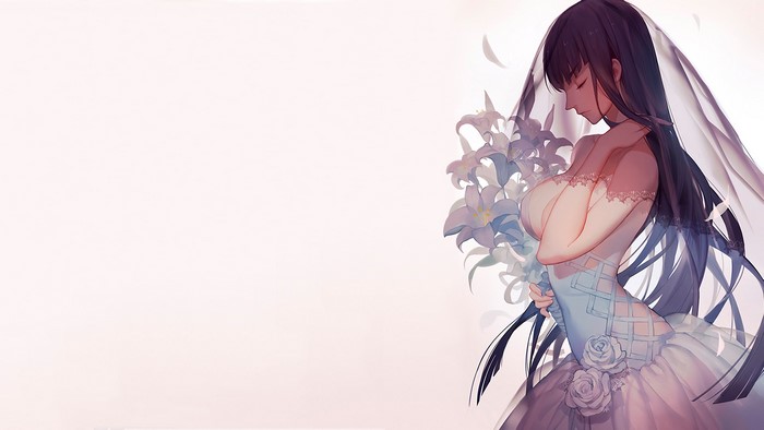 Kiryuin Satsuki in Elegant Wedding Dress