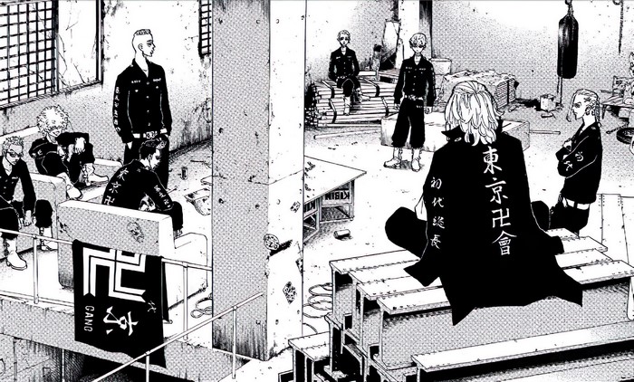 Tokyo Revengers Characters Gathering in Warehouse