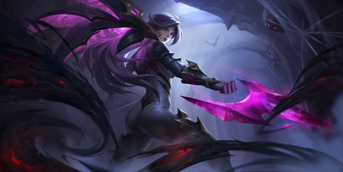 Kai'Sa from League of Legends with Void Tendrils