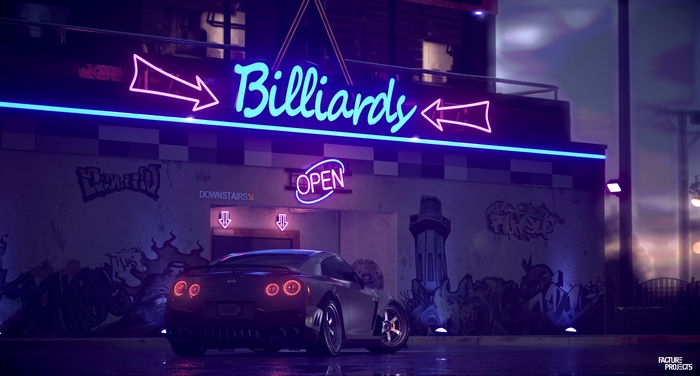 Nissan GT-R 2017 at Billiards in Need for Speed