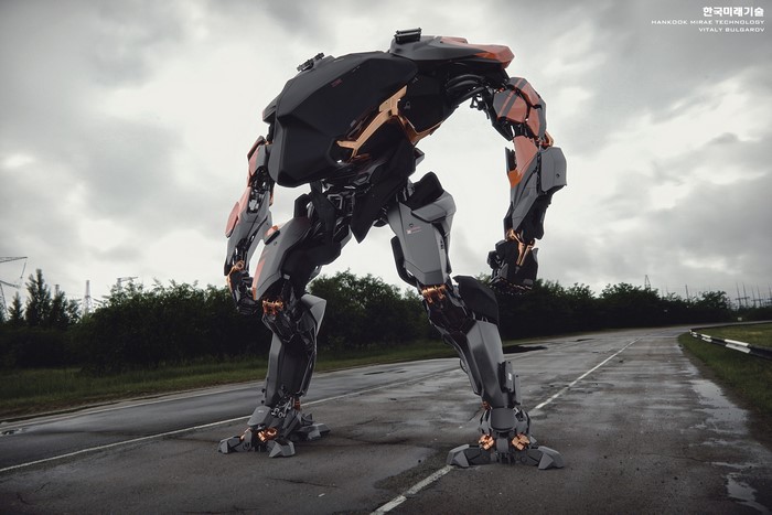 4K Mech by Vitaly Bulgarov on a Road