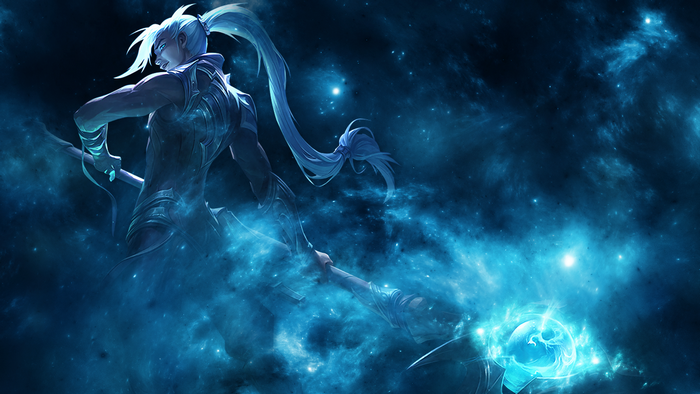 Kayn from League of Legends in space