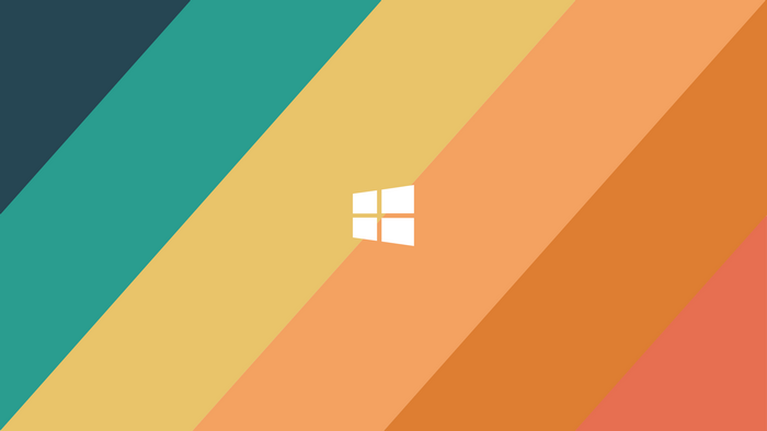 Windows 10 Logo Minimalist Colorful Stripes
