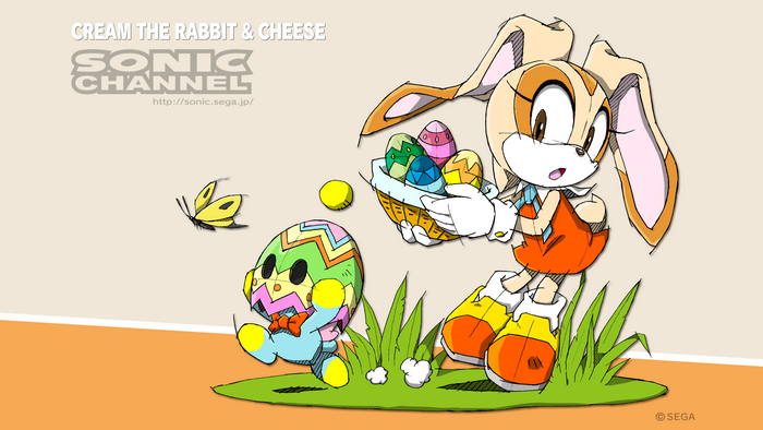 Cream the Rabbit and Cheese from Sonic Channel