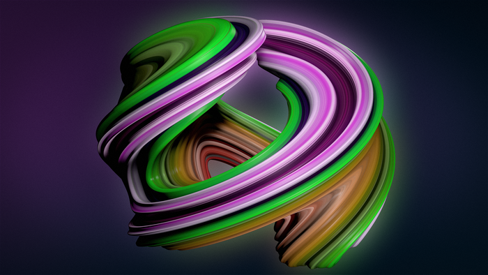 4K 3D Abstract Fractal Swirl