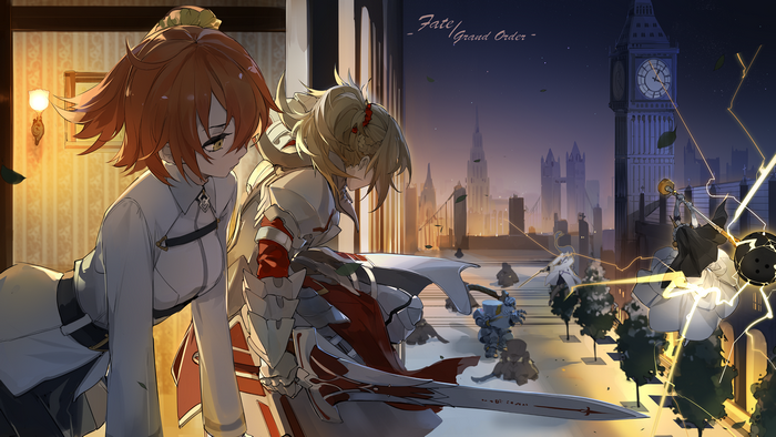 Frankenstein and Mordred from Fate/Grand Order in London
