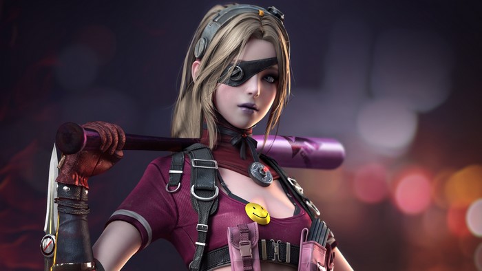 Girl with baseball bat from CrossFire