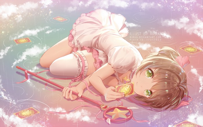 4K Cardcaptor Sakura Kinomoto Sakura with magical cards