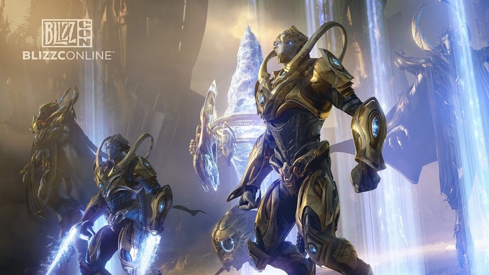 BlizzCon 2014 Protoss army with Blizzard logo