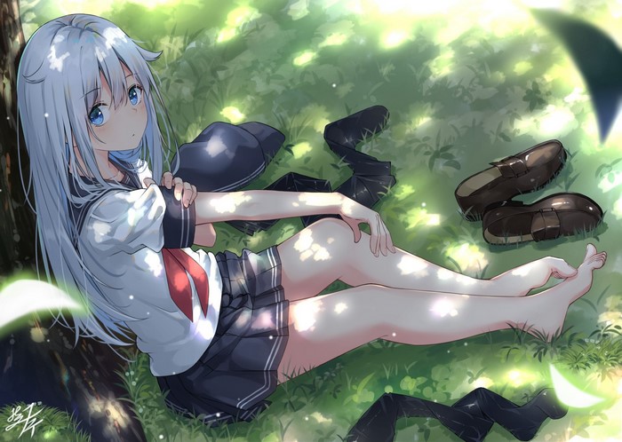 Hibiki from Kantai Collection in Sailor Uniform