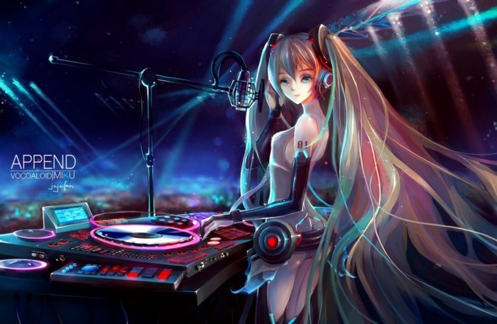 Hatsune Miku DJing with Append