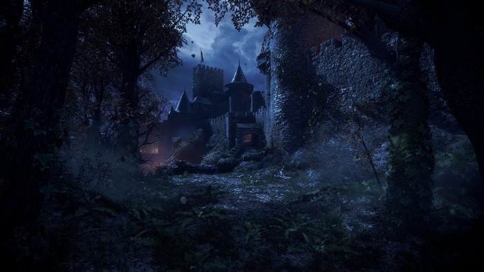 A Plague Tale Innocence castle at night