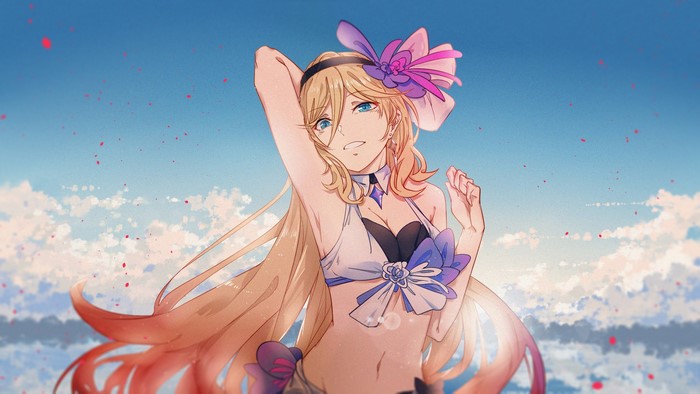 Durandal from Honkai Impact 3rd in a bikini