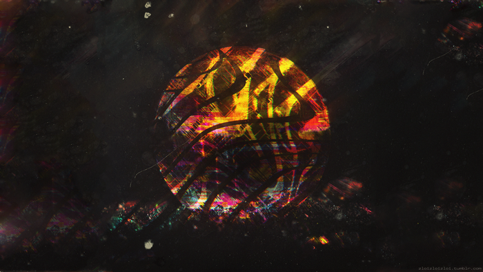 Abstract Glitch Art Circle