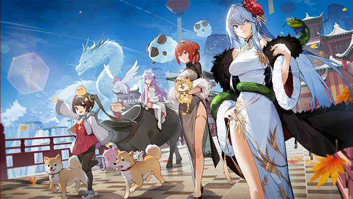 Azur Lane characters with Chinese zodiac animals