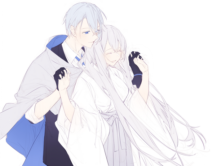 Touken Ranbu: Miyuki and another character