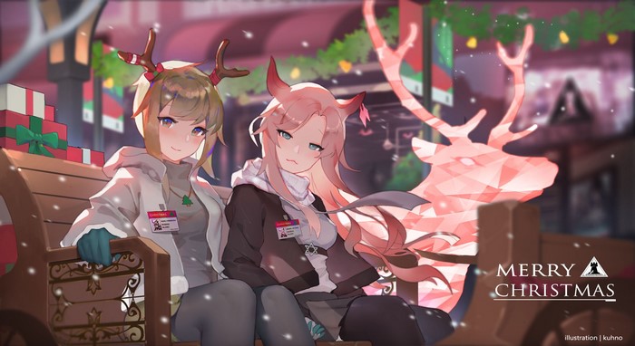 Christmas Sleigh Ride with Arknights Characters