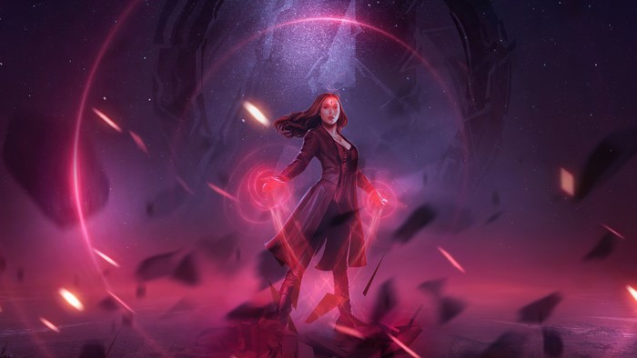 Scarlet Witch from Marvel Comics artwork