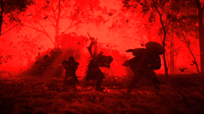 Samurai fighting in Ghost of Tsushima, 4K