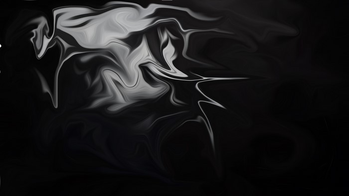 Abstract fluid art with monochrome swirls