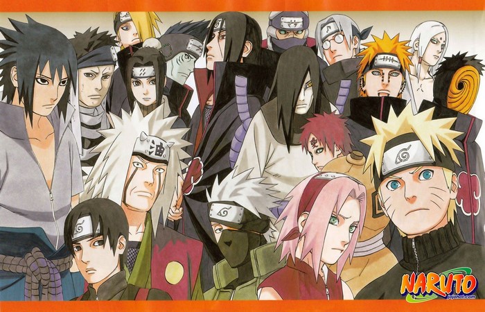 Naruto Shippuuden characters group portrait
