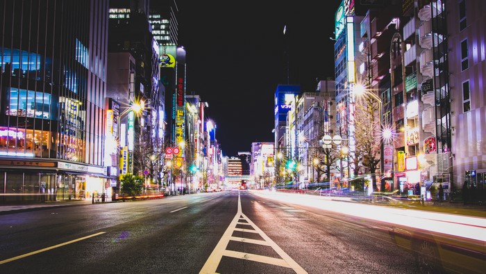 4K Tokyo Akihabara street at night