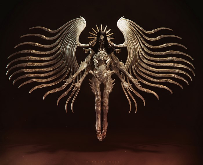 Maarten Verhoeven's Dark Fantasy Demon Girl