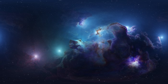 4K Colorful Nebula Space Art by Tim Barton