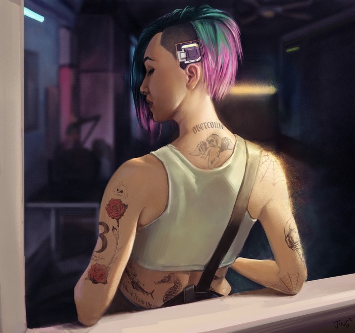 Judy Alvarez from Cyberpunk 2077