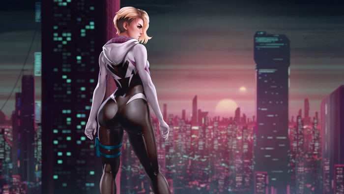 Spider Gwen 4K Artwork by Dandon Fuga