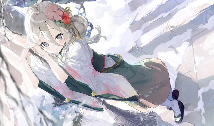 Kokkoro from Princess Connect Re:Dive in Snow