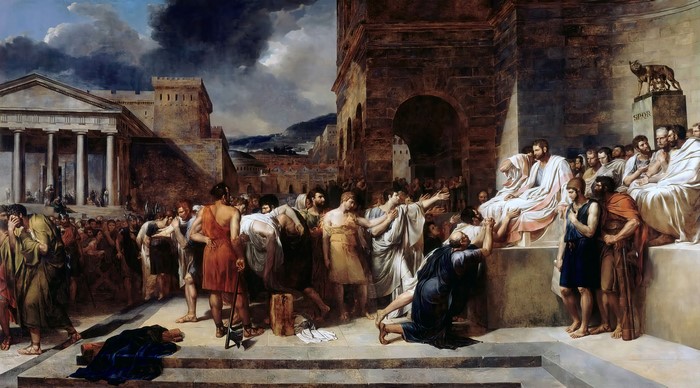 Brutus Condemning His Sons to Death by Guillaume Guillon-Lethière