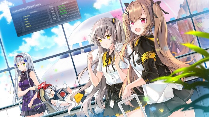 Girls Frontline Characters at Airport