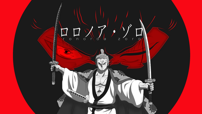 Roronoa Zoro from One Piece with Swords