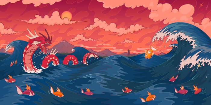 4K Magikarp and Gyarados from Pokémon