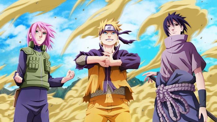 Naruto, Sasuke, and Sakura from Naruto