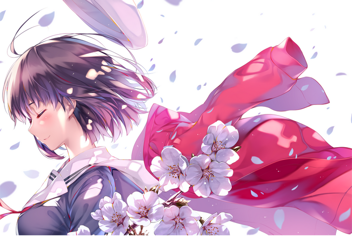 Katou Megumi from Saenai Heroine no Sodatekata with Cherry Blossoms