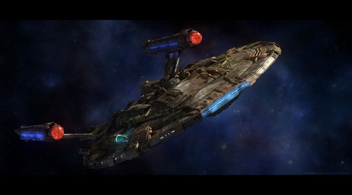 Star Trek: Enterprise NX-01 spaceship in space