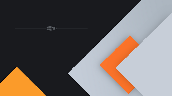 Windows 10 logo with abstract geometric shapes