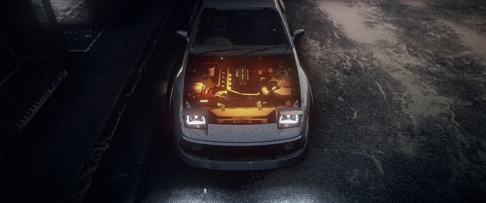 Need for Speed 2015 car with open hood