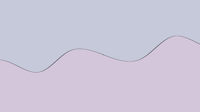 Abstract wavy lines on solid color background
