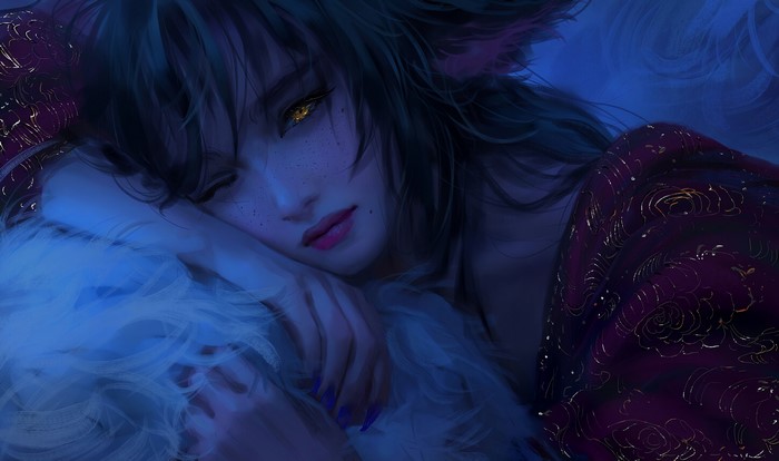 Ahri from League of Legends by Nixeu